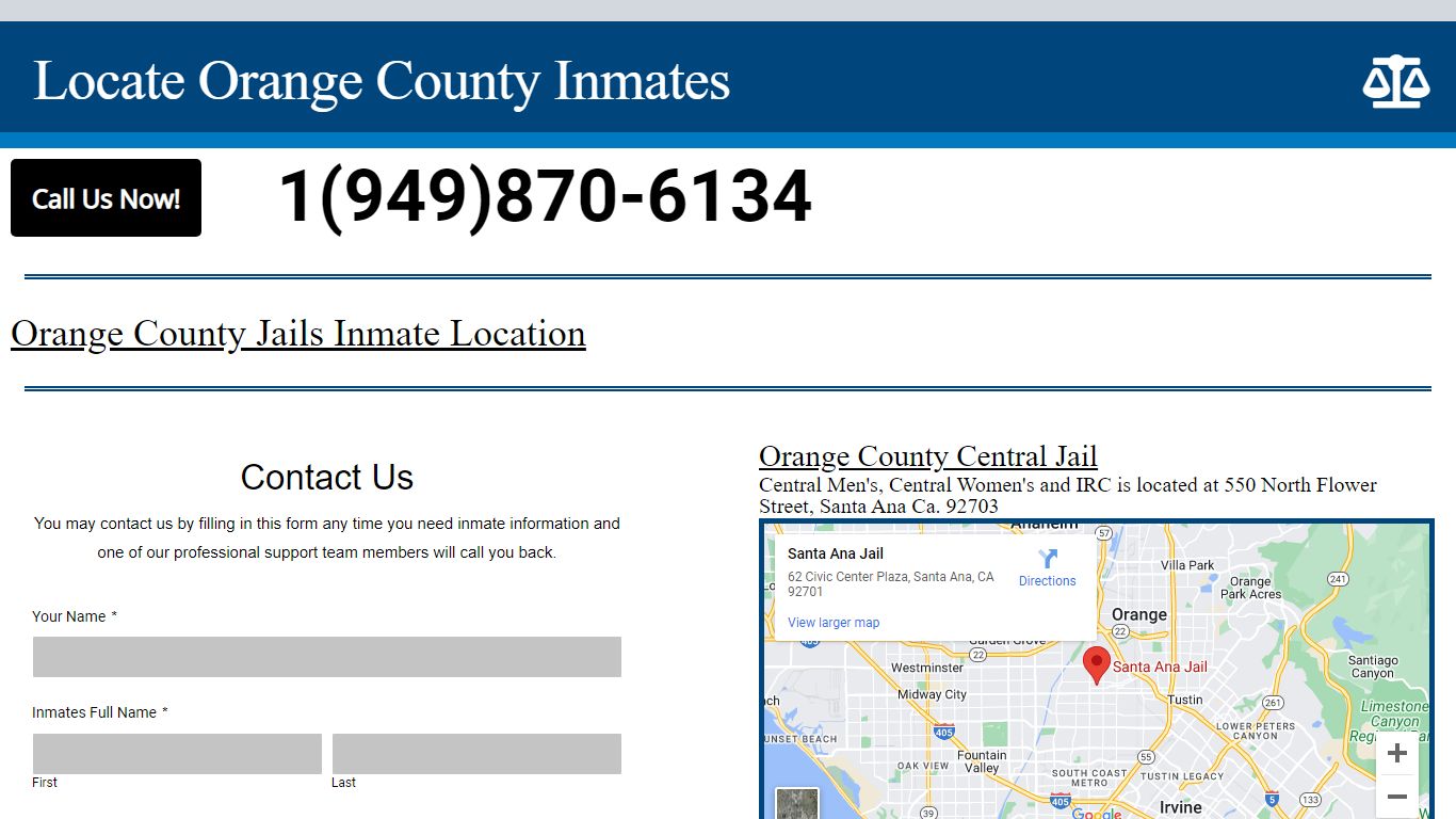 Orange County Inmate Info
